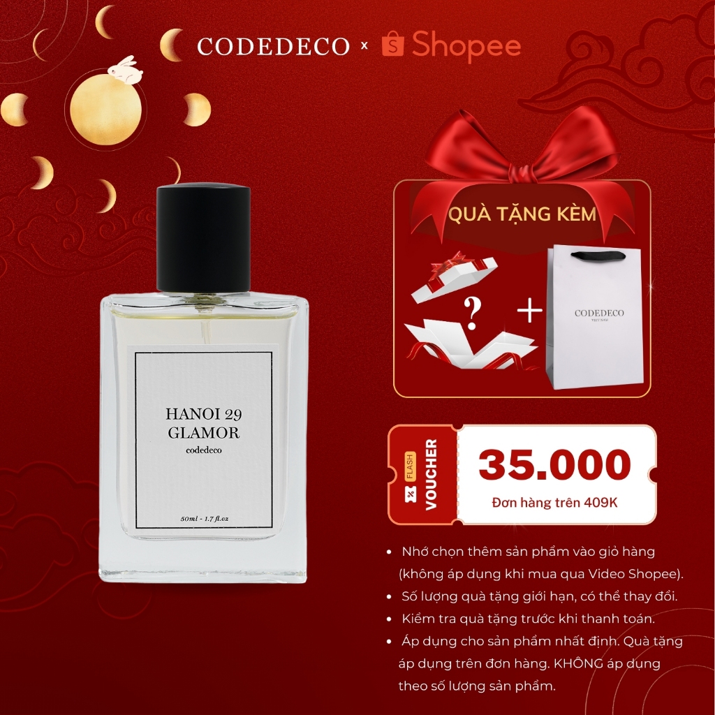 Tinh dầu nước hoa CODEDECO Hanoi 29 Glamor 50ml