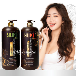   Hàng Chính Hãng  DẦU GỘI XẢ keratin  yuki plus 2000ml chống RỤNG TÓC PHỤC HỒI TÓC sỉ salon spa nalycosmetic 