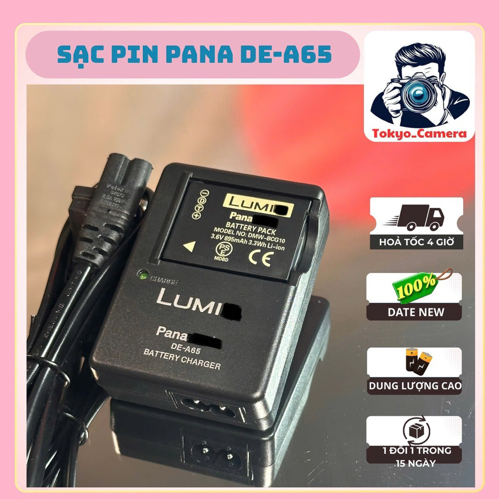 Sạc Pin Pana DMW-BCG10/ BCG10E dùng cho TZ6, TZ7, TZ8, TZ10, TZ18, TZ20, TZ22, TZ25, TZ30, TZ31, TZ3
