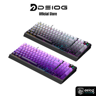  Bàn Phím Cơ Deiog AK98 Gaming Keyboard 98 Phím Led RGB Liner Switch Núm Xoay Hot Swap Cho PC Laptop 