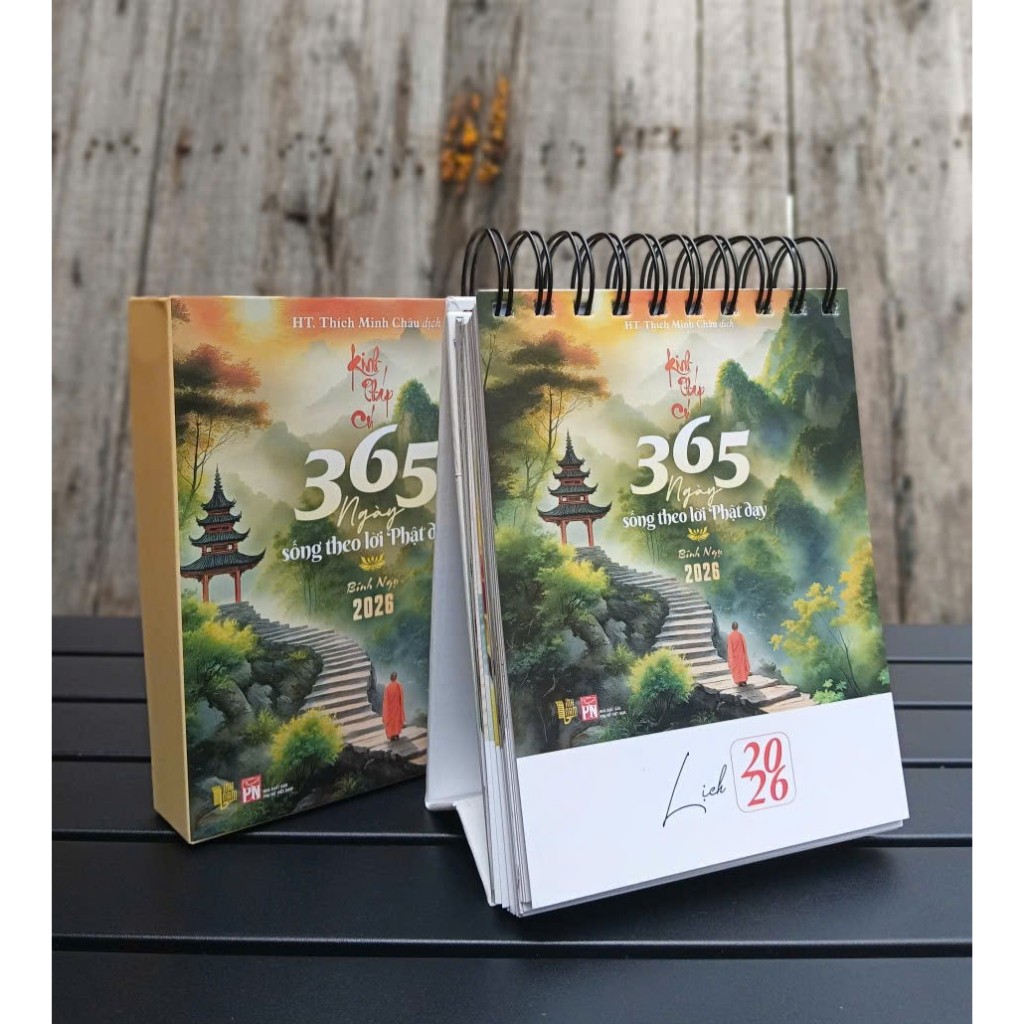 Sách Lịch bàn 2026 - Kinh Pháp Cú (365 ngày)