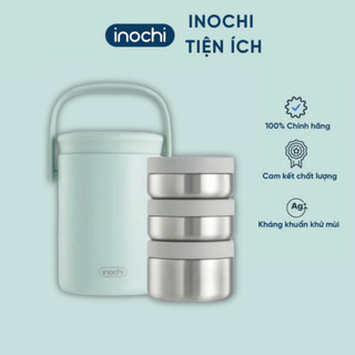  Hộp cơm giữ nhiệt mang đi làm Fuji Appetit INOCHI dung tích 1800ml 3 hộp đựng tiện dụng 