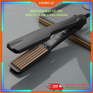 Máy Bấm Dập Xù Làm Phồng Chân Tóc, Bản To 4 Mức Nhiệt, Làm Nóng Nhanh, Chống Hư Tổn, Giữ Nếp Lâu