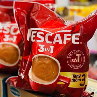 NESCAFE 3in1 cà phê rang xay hòa tan đậm đà hài hòa 16g/gói coffee sữa đá (49 gói /bịch )nescafe