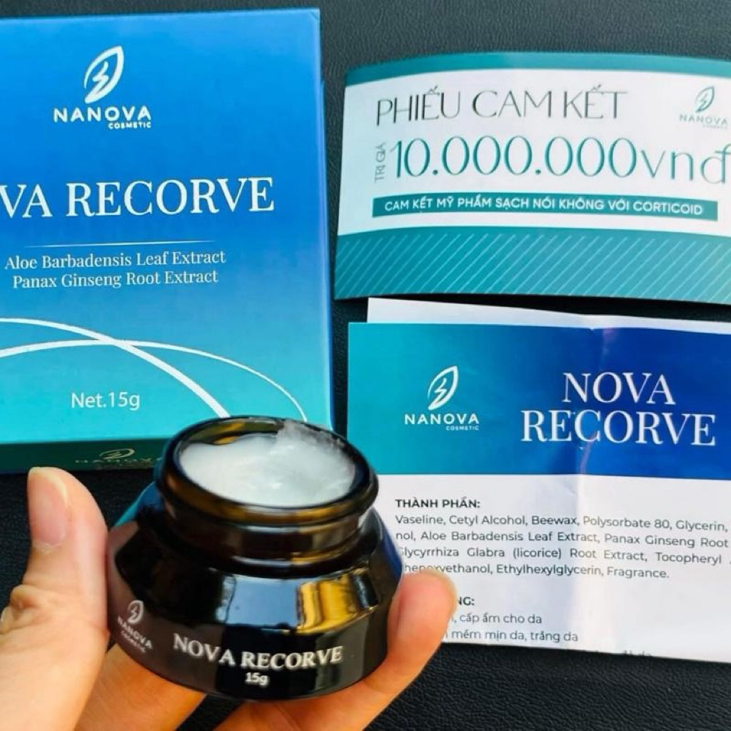 Cao trắng NOVA RECORVE 15g NANOVA chính hãng
