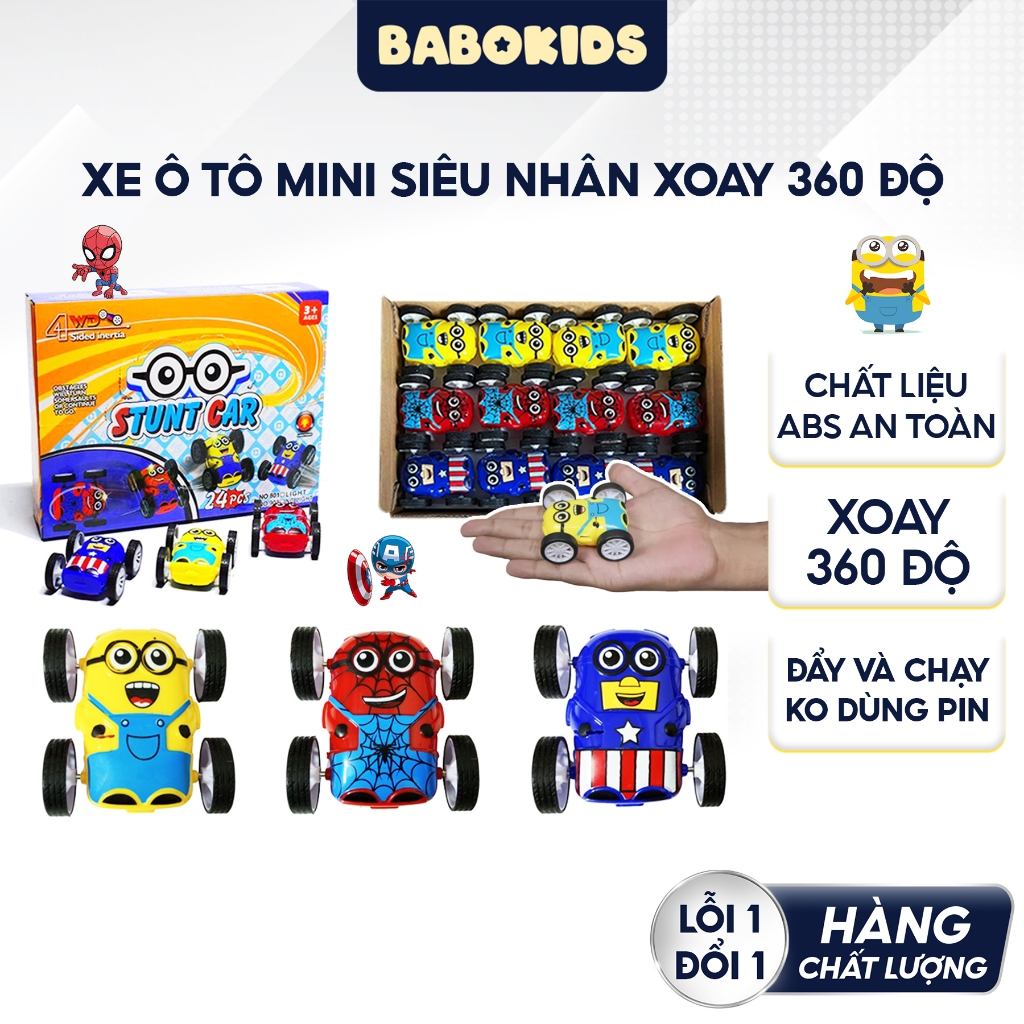 Đồ Chơi Xe Minion Xe Siêu Anh Hùng Marvel Vui Nhộn