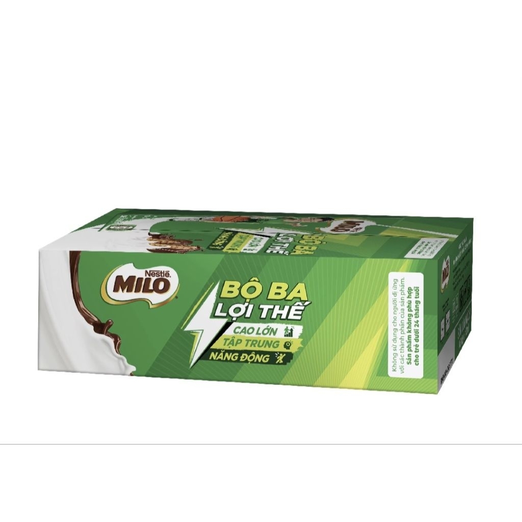 Thùng thức uống lúa mạch Nestle MILO 48 hộp×180ml