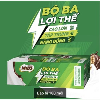 Thùng thức uống lúa mạch Nestle MILO 48 hộp×180ml