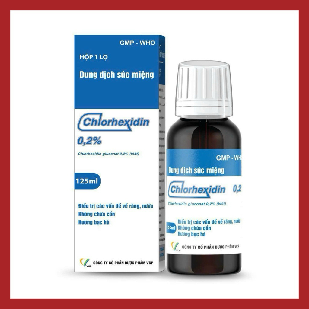Nước Súc Miệng Sát Khuẩn Chlorhexidine 0.2% 125ml