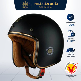  Mũ Bảo Hiểm Royal Chính Hãng M20C Hợp Nam Nữ  Nón Bảo Hiểm Royal 3 4 Chính Hãng - NHÀ SẢN XUẤT 