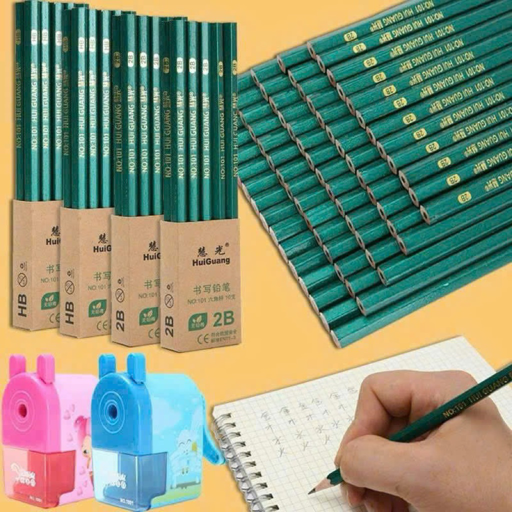 Bút chì mộc 2b , bút chì vẽ 2B M02