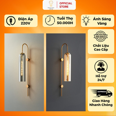 Đèn Gắn Tường - Chao Thủy Tinh - Energy Green Lighting DT-7020 - Phong Cách Bắc Âu - Bảo Hành 1 Năm