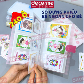  Sổ đựng phiếu bé ngoan 240 ô màu pastel sổ lưu trữ thẻ ngân hàng cúc bấm sổ A6 nhiều ô lưu trữ album tiết kiệm 