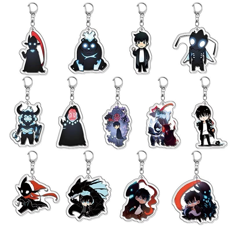 Móc Khoá Anime Acrylic, Anime Solo Leveling, Keychain Anime Siêu Ngầu, Móc Khoá Keychain Anime