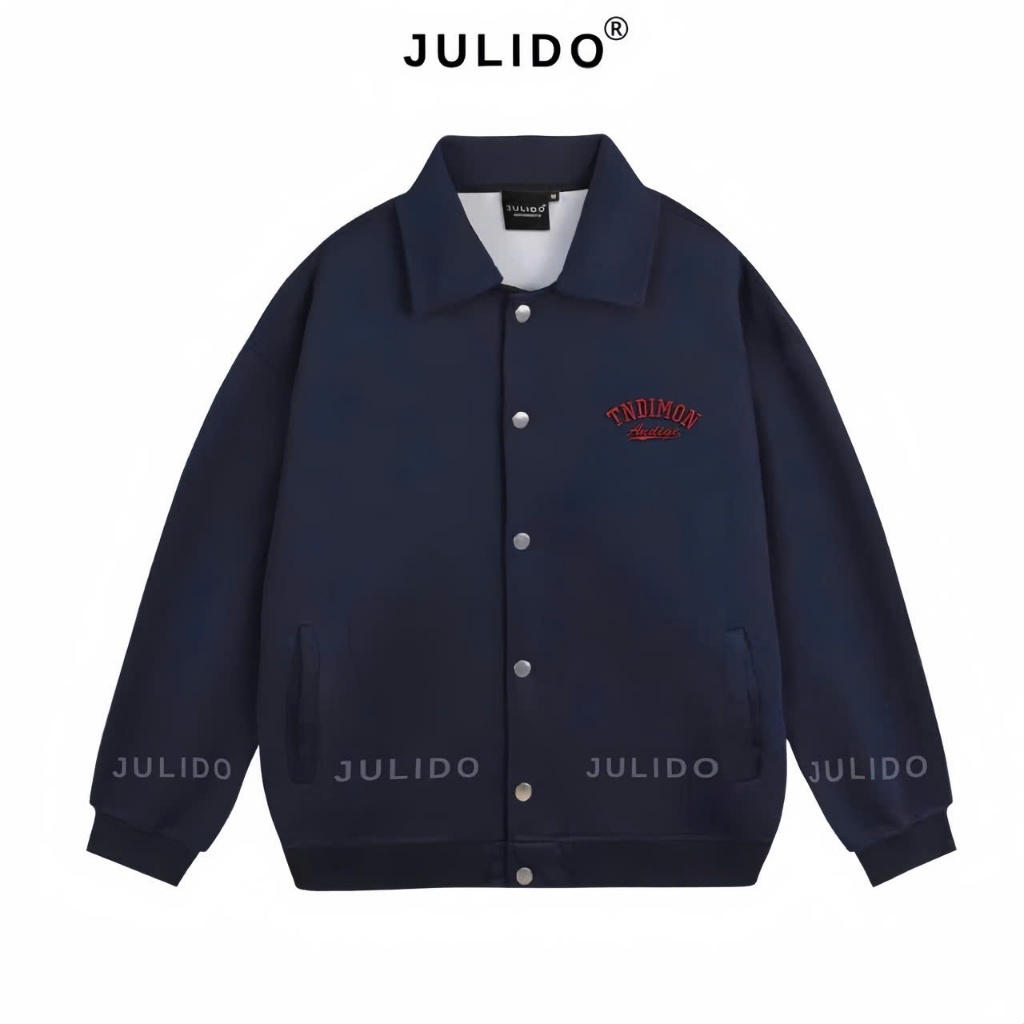 ÁO KHOÁC NỈ CỔ POLO - Áo chất liệu nỉ hai da - cúc bấm cao cấp | BigBuy360 - bigbuy360.vn