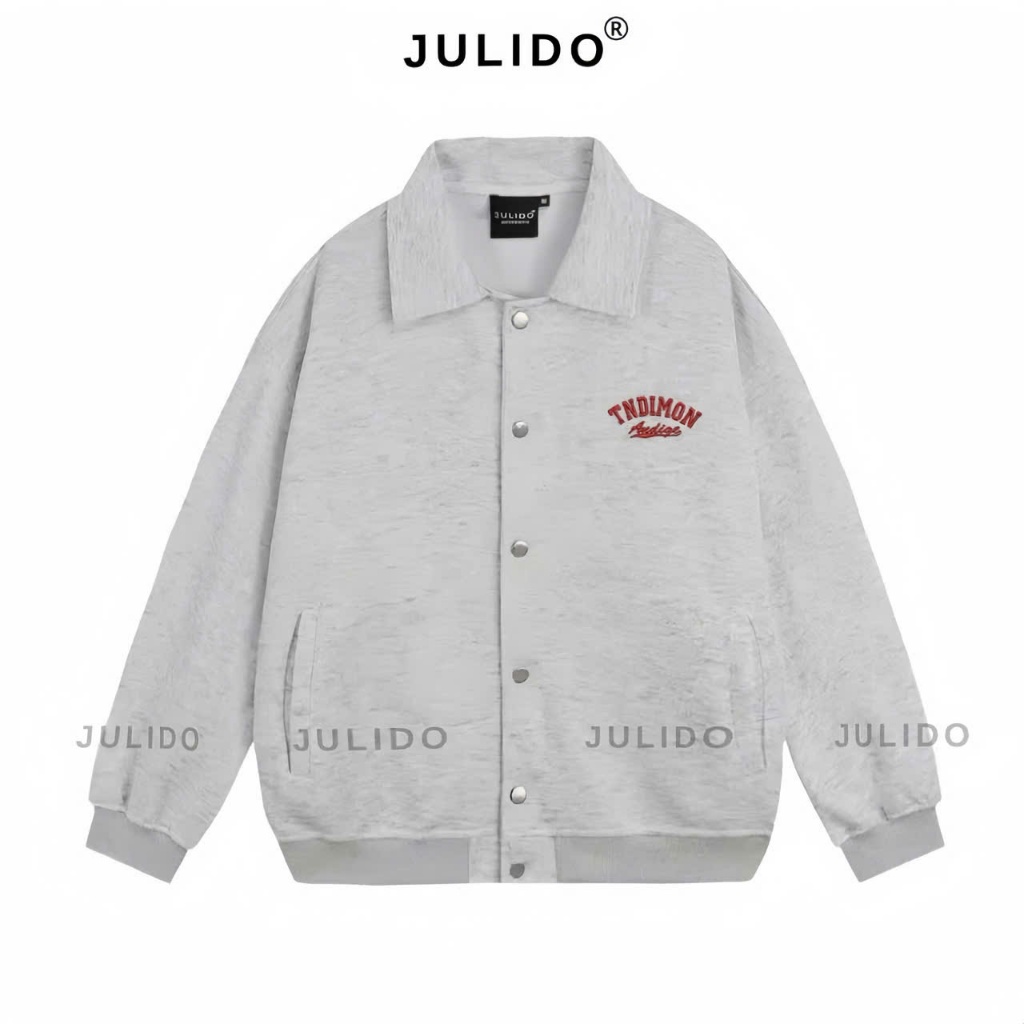 ÁO KHOÁC NỈ CỔ POLO - Áo chất liệu nỉ hai da - cúc bấm cao cấp | BigBuy360 - bigbuy360.vn