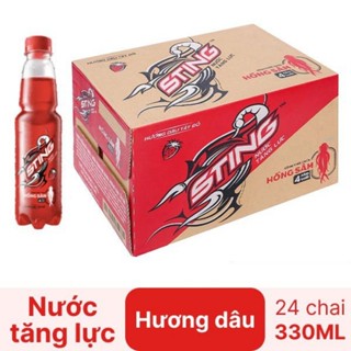   Combo  Nước tăng lực Sting dâu đỏ chai 330ml 