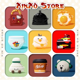  Vỏ ốp Airpod 2 3 4 Pro Pro 2 Cao cấp Case Airpods Silicon kèm móc treo dễ thương - XỊN XÒ Store 