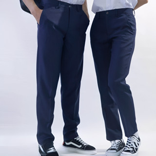  Quần Tây Quần Âu Học Sinh Lưng Chun Quần dài đồng phục màu Xanh Đen Cho Nam Nữ đi học từ lớp 1 đến 12 