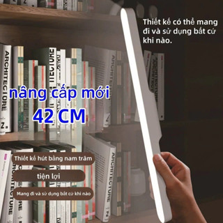 Đèn học chống cận điều chỉnh linh hoạt nâng cấp 42cm, đèn Led gắn bàn học tích điện đa năng điều chỉnh xoay 80 độ