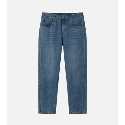 Quần Jeans Nam BOO Dáng Straight Thêu Logo Dễ Phối Đồ, Chất Liệu Cao Cấp