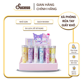 👉 Xà Phòng Giấy Rửa Tay Sanrio Hello Kitty My Melody Cinnamoroll Du Lịch, Tiện Lợi– SUCESO