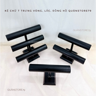 Kệ treo vòng tay , dây lắc màu đen, trắng decor shop Quânstore79