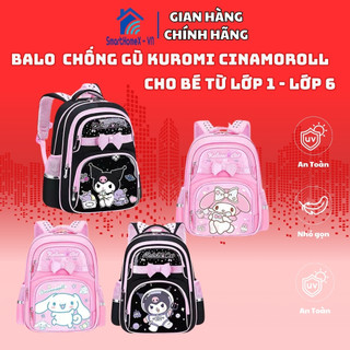  Balo chống Gù Chống thấm nước hoạ tiết Kuromi cinamoroll melody cho bé từ lớp 1-6 