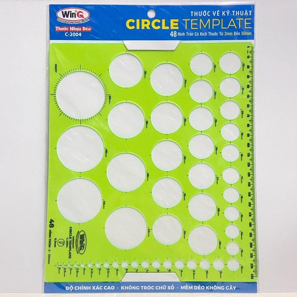Thước tròn vẽ kỹ thuật WinQ C-2004