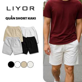 Quần Short Nam Kaki LIYOR Quần Ngắn Nam lưng thun co giãn mềm mịn 4 màu trẻ trung basic QKK006