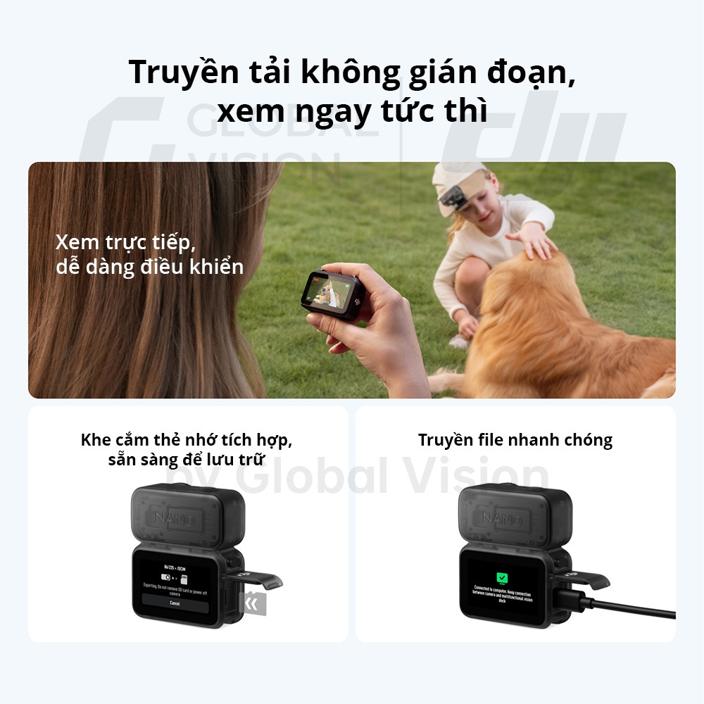 Camera hành động DJI Osmo Nano siêu nhẹ, màn hình OLED, quay video lên đến 4K/60fps | BigBuy360 - bigbuy360.vn