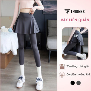  Quần váy thể thao nữ TRIONEX quần váy dài đi chạy bộ tập gym tập yoga che khuyết điểm 