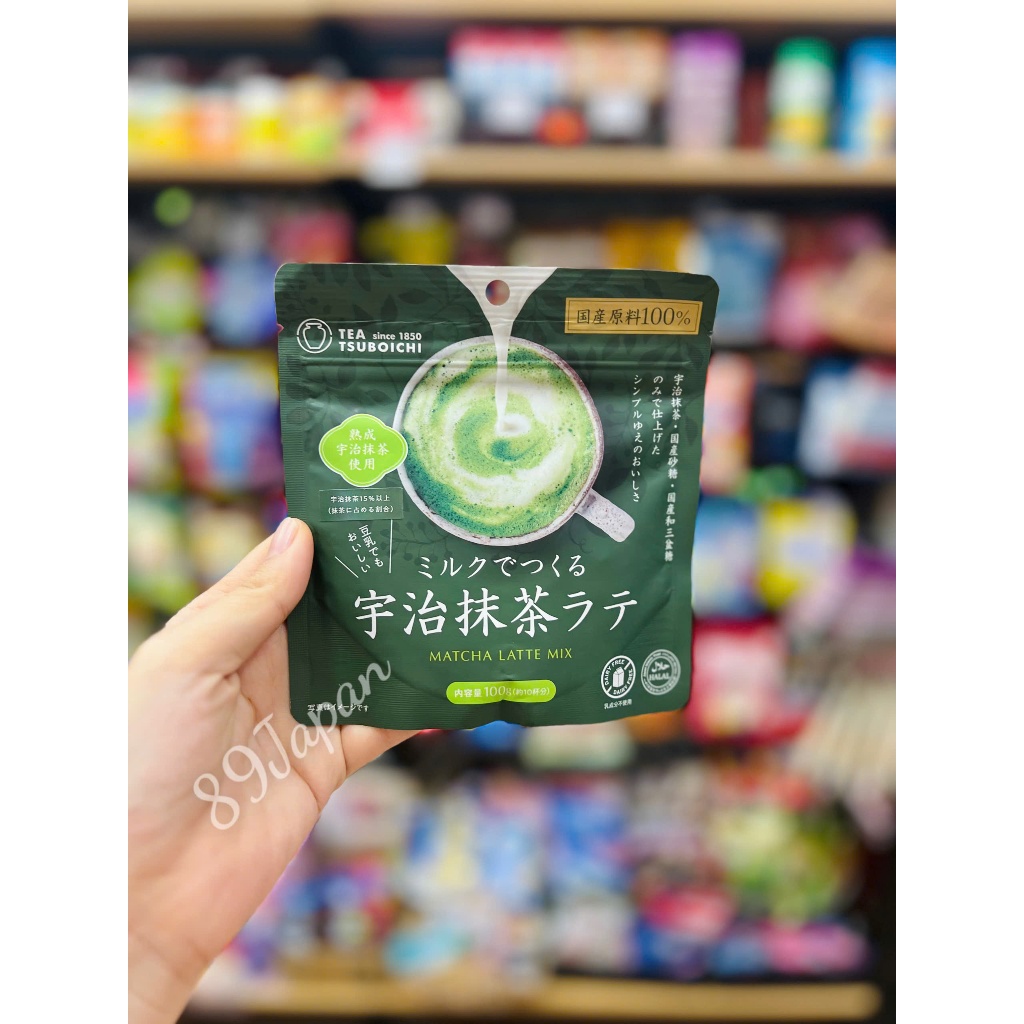 (HSD: 28/06/2027) Bột UJI Matcha Latte Tsuboichi Matcha Latte Mix 100g
