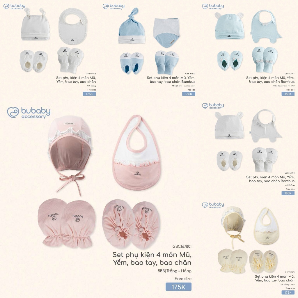 BuBaby Set phụ kiện BuBaby cho bé yêu BuBaby - BF55A
