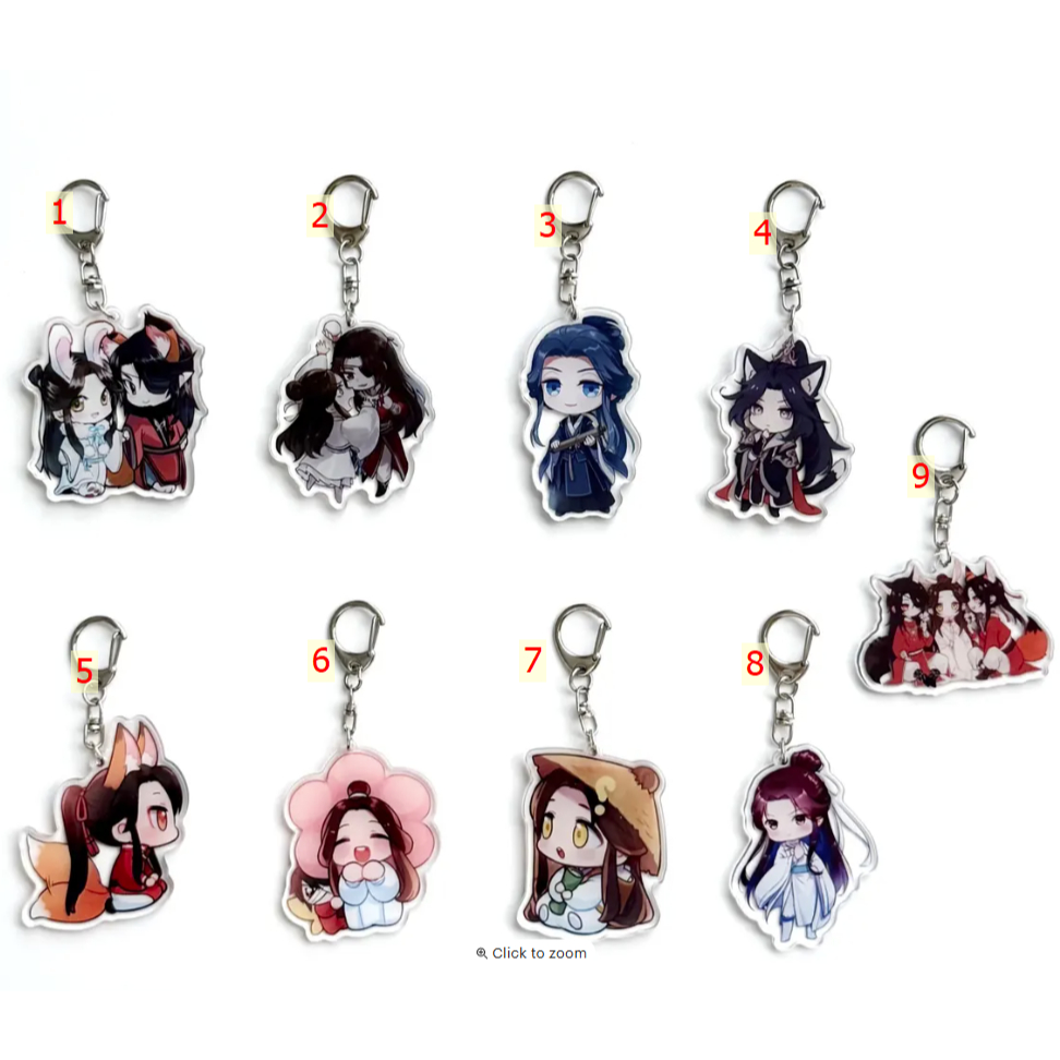 TGCF Acrylic Keychain Tian Guan Ci Fu Acrylic Keychain, Heaven Official's Blessing Keychain, Hua Che