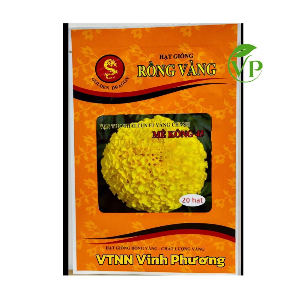 Vạn Thọ 45 Vàng Chanh ( gói 20 hạt)