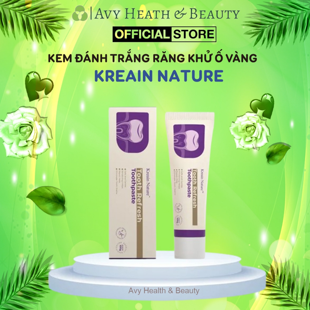 Kem Đánh Răng Thơm Miệng KREAIN TOOTHPASTE – Kem KREAIN NATURE Giúp Giảm Mùi Khó Chịu, Làm Sạch Khoa