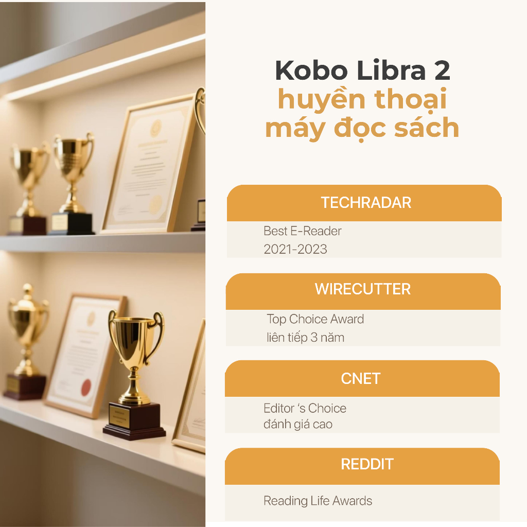 Máy đọc sách Kobo Libra 2 | 7inch | 32gb - bảo hành 12 tháng | BigBuy360 - bigbuy360.vn