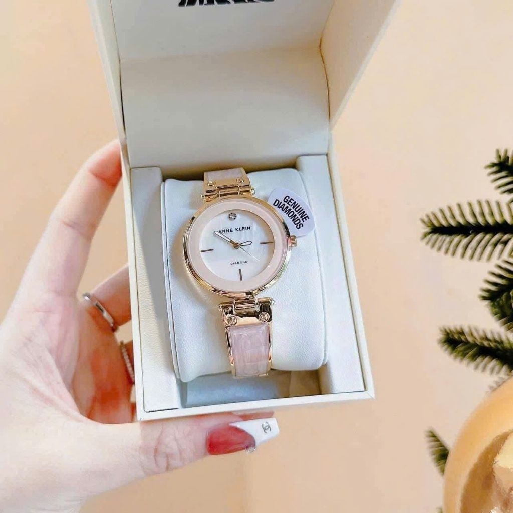 (Auth Mỹ) [Full box] Đồng hồ Anne Klein AK/2512LPGB xinh xắn, sang trọng cho phái nữ