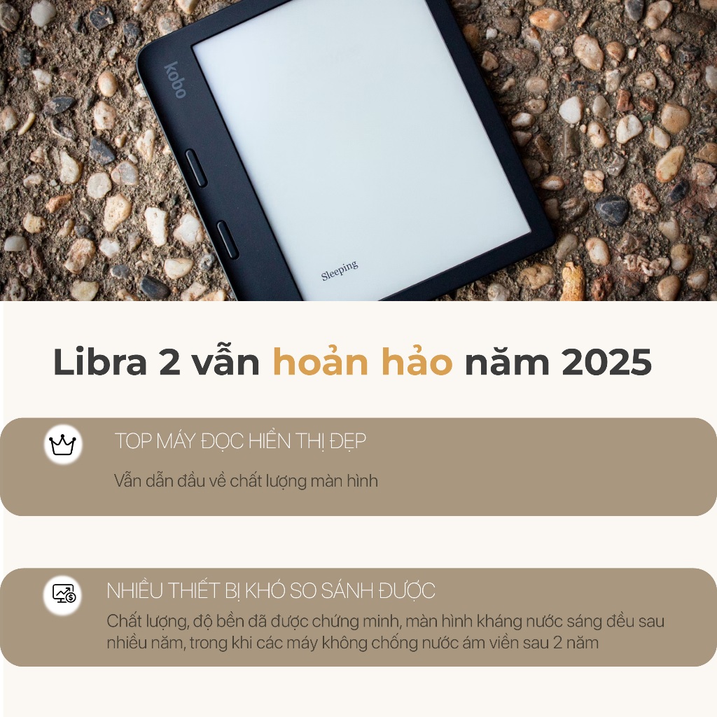 Máy đọc sách Kobo Libra 2 | 7inch | 32gb - bảo hành 12 tháng | BigBuy360 - bigbuy360.vn