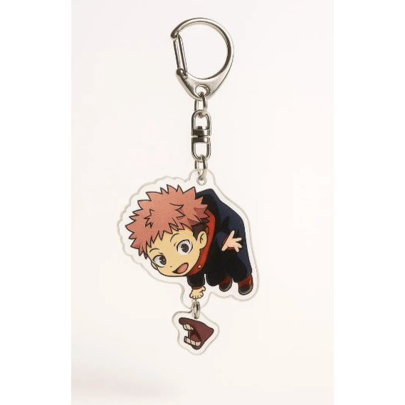 Anime Acrylic Keychain – Yuji Itadori with Sukuna’s Finger | Chibi Pendant