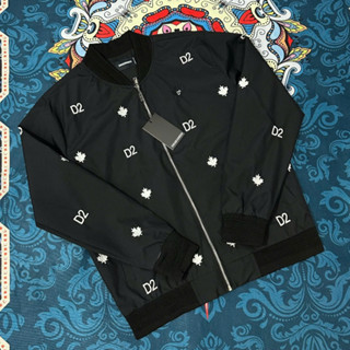  Áo khoác nam nữ DSQUARED 2 ICON mẫu mới thêu logo khắp áo-Áo khoác DSQ boy phố mẫu hot nhất đông 2025 