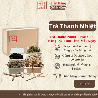 [VC 30k Mb] Trà thanh nhiệt mát gan sáng da tươi tỉnh mỗi ngày gói 15g - lâm gia y quán