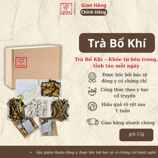 [Voucher giảm sâu 10.10]Trà bổ khí tăng cường thể lực, giảm mệt mỏi, cải thiện tiêu hóa gói 15g - Lâm gia y quán