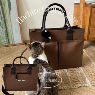 [ Tặng Susuwatari ] Hachiro Leather Canvas Tote - TÚI TOTE CHẤT DA HACHIRO ( Ouithebrand )