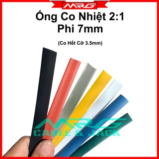 Ống Gen Co Nhiệt Woer 2:1 Phi 7mm co tối ta 3.5mm. 