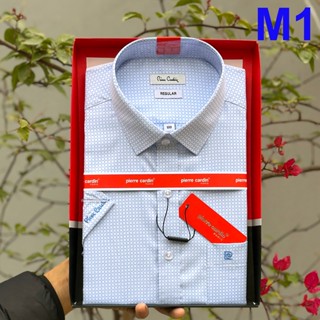 Áo Sơ Mi Nam Pie Car, Sơ Mi Kẻ Xanh Trắng To Ngắn Tay, Sơ Mi Nam M1