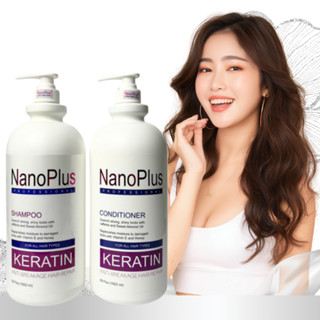  Cặp Dầu Gội Xả Siêu Thơm Siêu Mượt Tóc Nano PLus Collagen 2000ml Dầu Gội Thảo Dược Dưỡng Ẩm Bảo Vệ Da Dầu NalyShop 