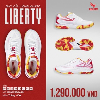 Giày Cầu Lông Kamito Liberty Thoáng Khí Đế Giày Giảm Chấn Lót Giày Eva Êm Ái 