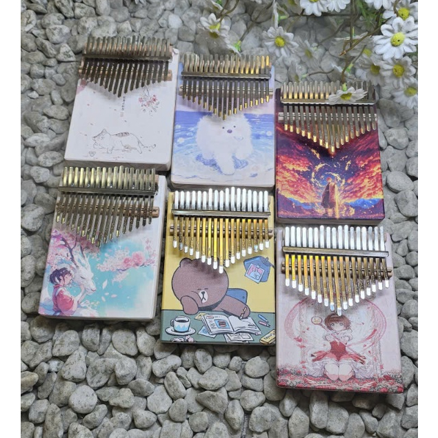 [MẪU MỚI 2026] Đàn Kalimba TRITON T12 - In Hình Màu Sắc Âm Thanh Vang Trong - 17P Thump Piano Classi